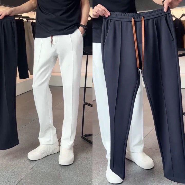 Wobby Pantaloni Casual Eleganti con Lacci a Contrasto
