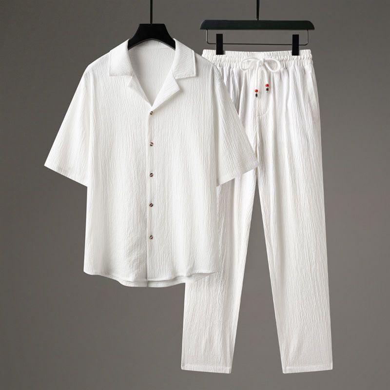 Wobby Completo Casual Elegante Lino Strutturato