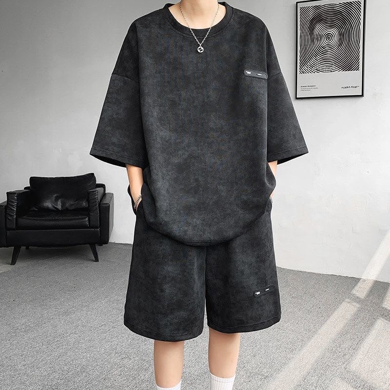 Wobby Completo Streetwear Acid Wash con Pantaloncini